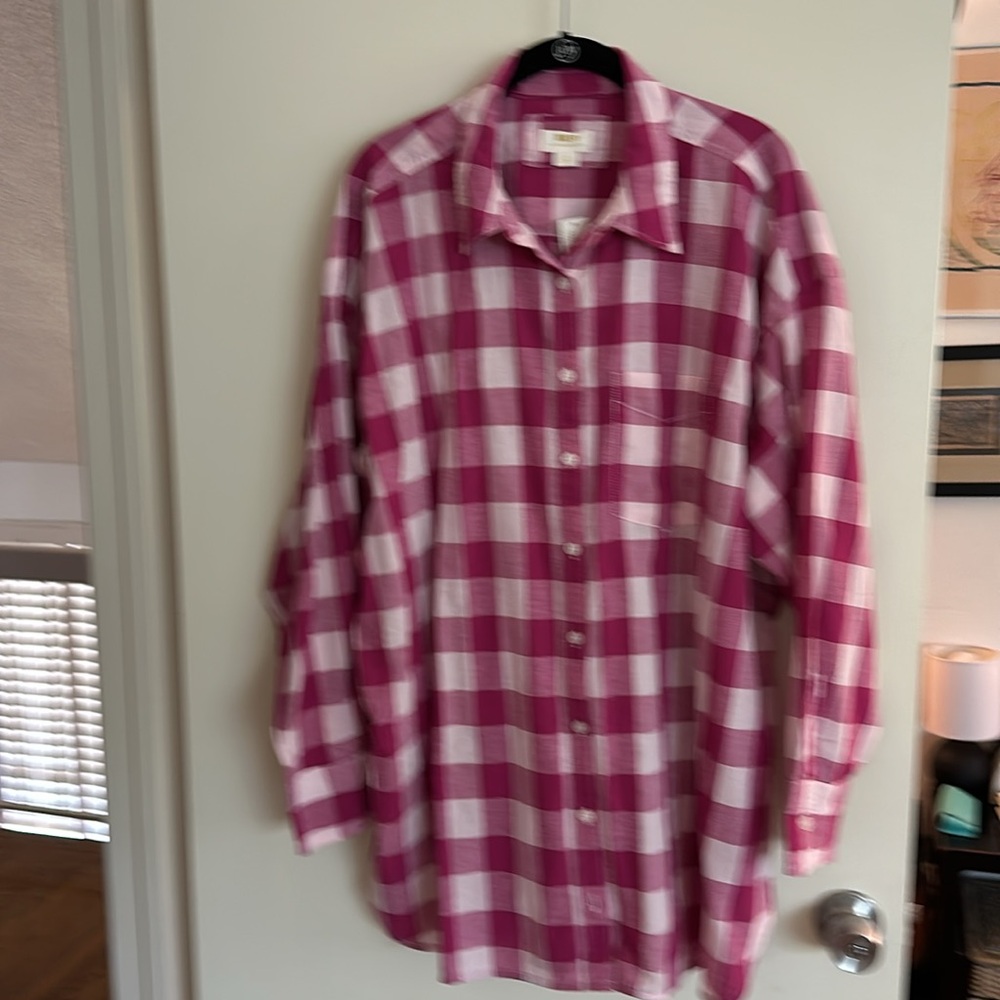 The Bennett button down shirt by Maeve Anthropologie size 1X - new with tags